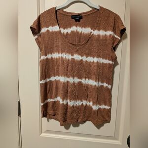 Sanctuary Brand 100% Linen Tee, Size L, EUC